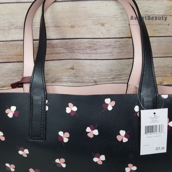 Kate Spade Large Pup Puppy Dog Reversible Tote New - Picture 15 of 15